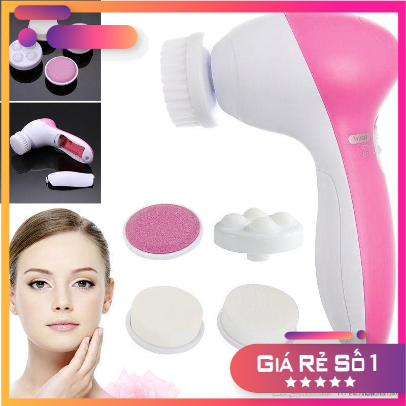 Máy massage rửa mặt 5 trong 1 AE-8782  BEAUTY CARE MASSAGER Smartbuy