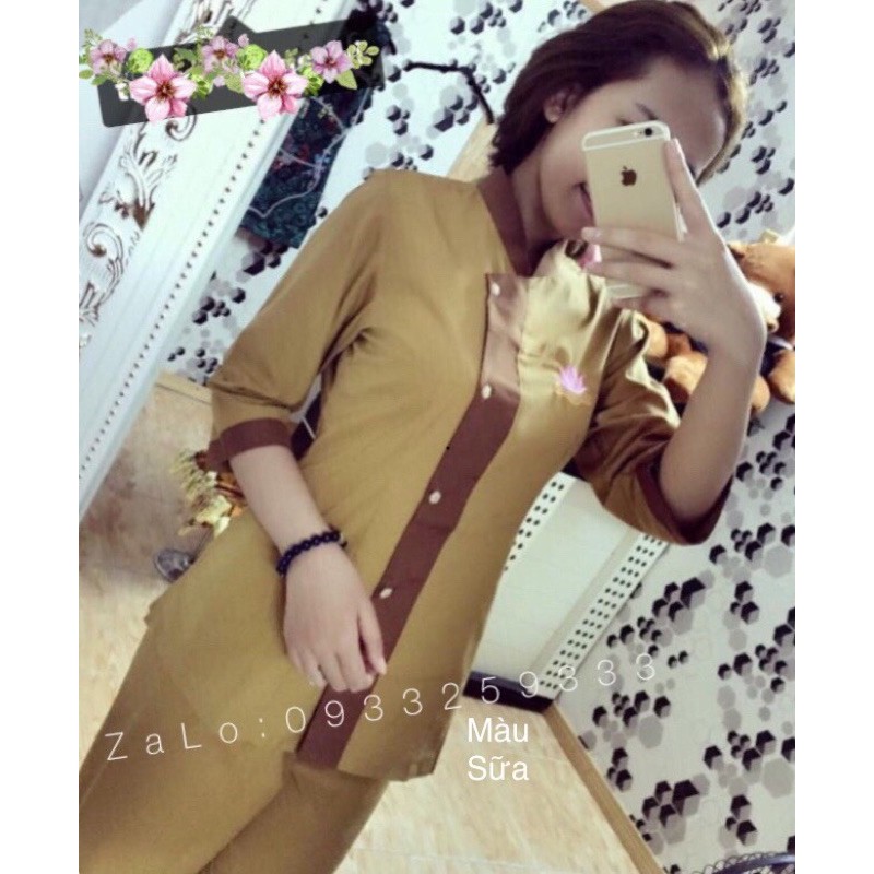 Áo Lam Đi Chùa # LÃNH TỤ PHỐI NỮ GIÁ RẺ VÔ ĐỊCH