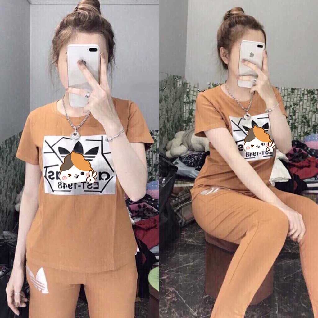 Đồ bộ nữ dễ thương chất vải thun da cá cao cấp