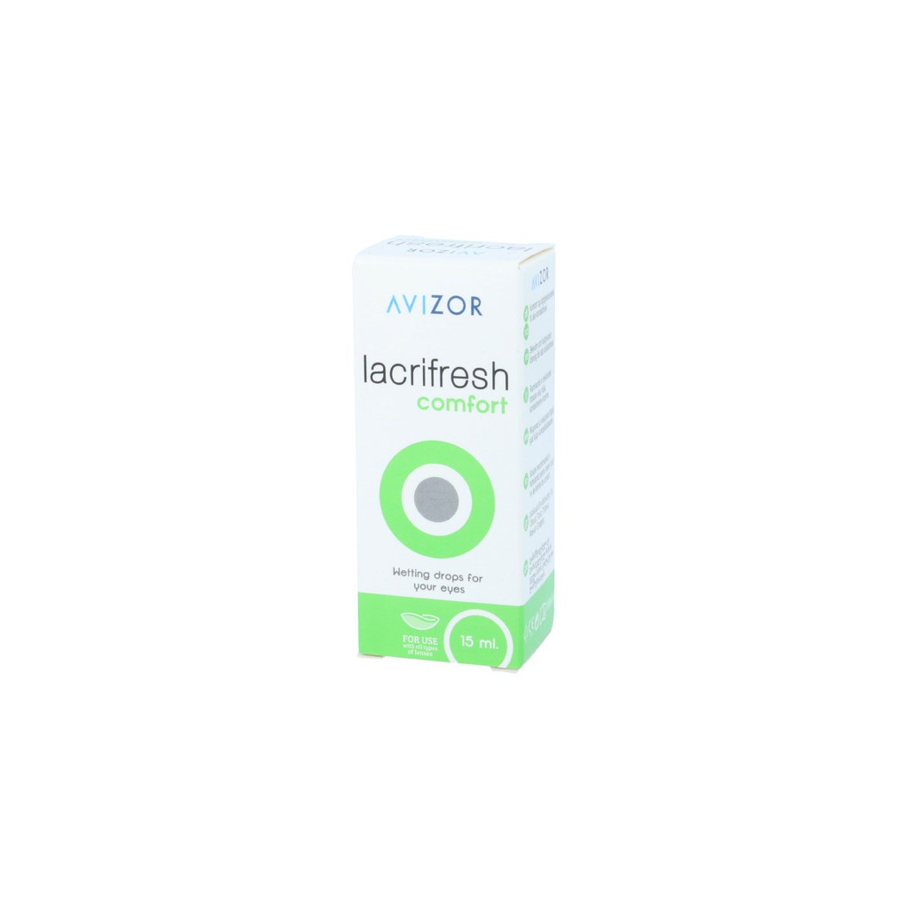 Nước mắt nhân tạo cho Kính áp tròng ban đêm Avizor Lacrifresh Comfort và Lacrifresh Cleaning loại chai 15ml