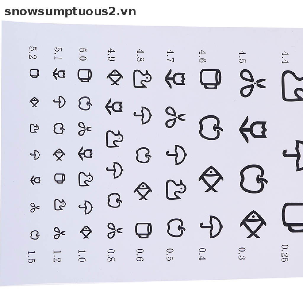 [Hàng mới về] Bảng kiểm tra bảng phấn mắt gắn tường chống nước cho bệnh viện