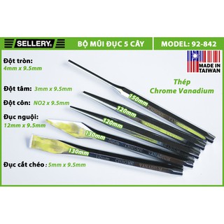 Bộ mũi đục 5 cây Sellery 92-842
