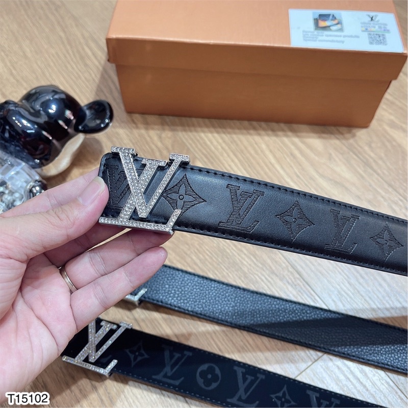 Thắt Lưng Da Tag Logo LV Cho Nam - Thắt Lưng Da Cho Nam Cao Cấp