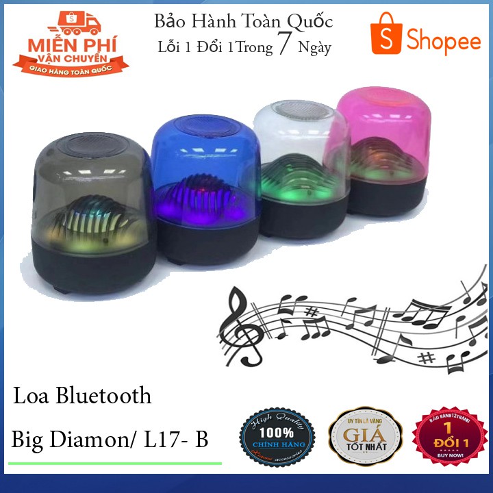 🔥Hàng Có Sẵn🔥 Loa Bluetooth mini - Loa có đèn led đổi màu theo nhạc - Big Diamon - Bảo Hành Toàn Quốc