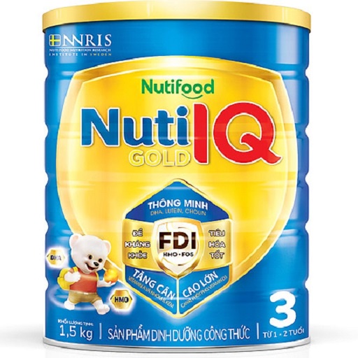 Sữa bột Nutifood IQ Gold FDI Số 1,2,3,4 Trọng Lượng từ 900g_1.5kg_Duchuymilk