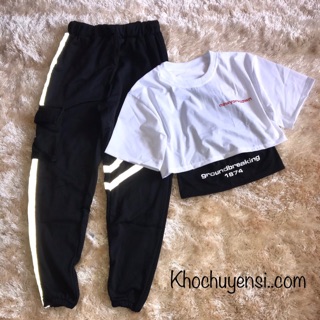 ☀️Set Áo Croptop 1974( Kèm Lót)