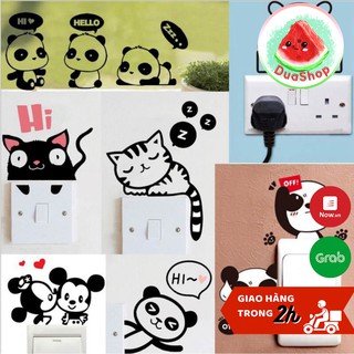 Decal dán ổ điện - Decal Dán Tường, Decor Phòng Ngủ, Phòng Khách 🍉Duashop🍉