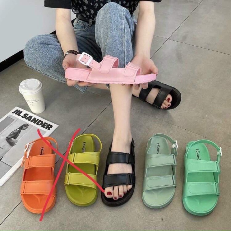 SANDAL HAI QUAY ĐẾ 2CM CHẤT LIỆU CAO SU BỀN ĐẸP
