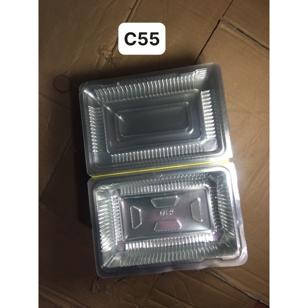 Combo 100 cái hộp nhựa trong PP mã C55