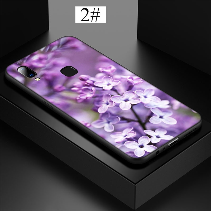 Ốp Điện Thoại Họa Tiết Bông Hoa Màu Tím CA38 Cho Samsung Galaxy M02 A02 A03S A6 A7 A8 A9 A10 A10S Plus