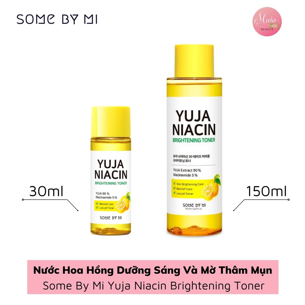 Nước Hoa Hồng Dưỡng Sáng Và Mờ Thâm Mụn Some By Mi Yuja Niacin Brightening Toner