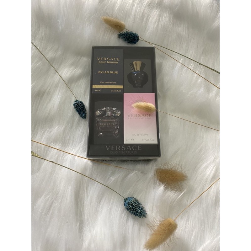 Set 2 chai nước hoa mini Versace Duo Miniatures 5ml