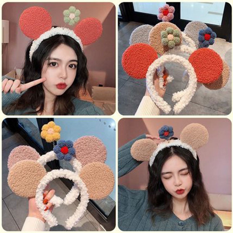 Băng Đô Nhung Lông Thời Trang Mùa Thu Đông Hàn Quốc Mới Dành Cho Nữ Rửa Mặt