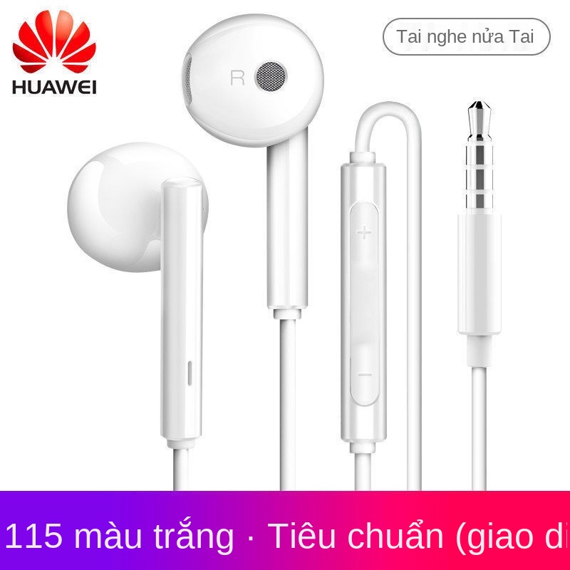 Tai nghe chính hãng Huawei AM115 bán trong tai điều khiển có dây với lúa mì 8x thưởng thức 10 vinh quang 9 lúa mì mang đ