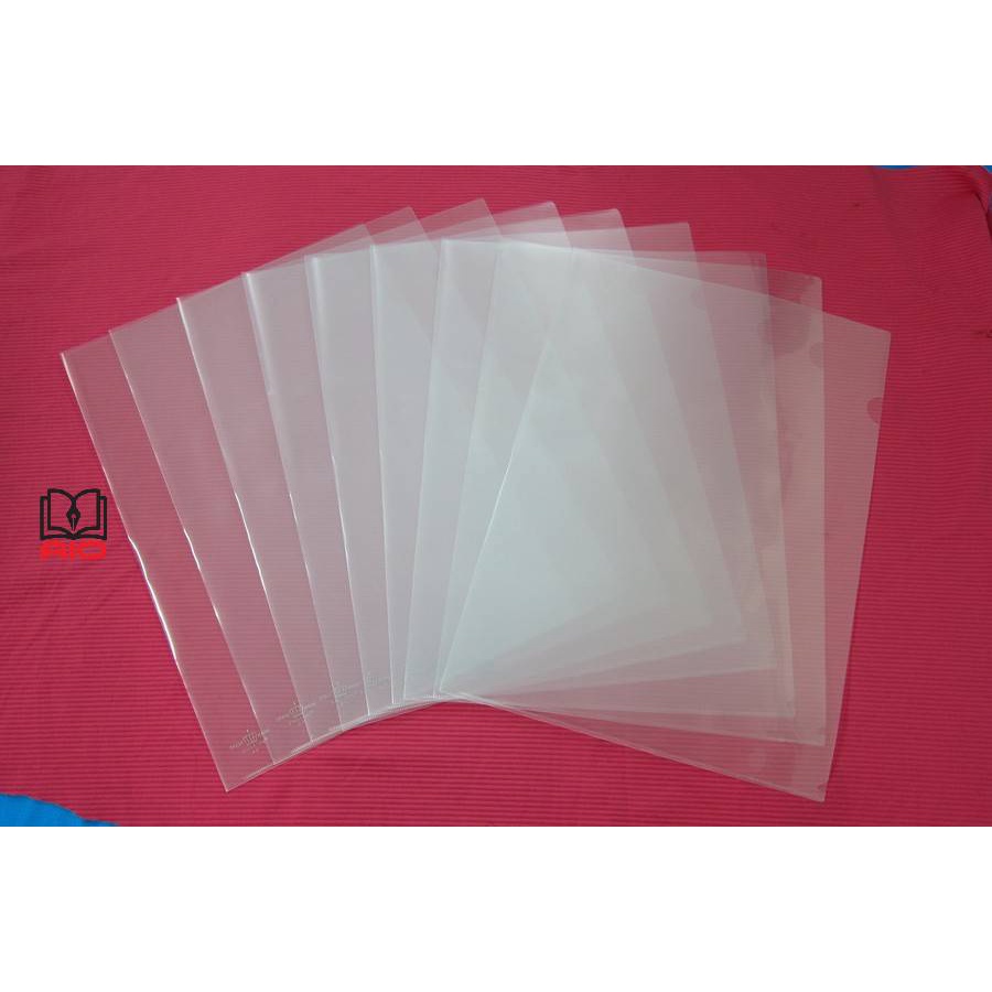 Bìa lá nhựa trắng A4 PLUS đựng giấy tờ tài liệu hồ sơ