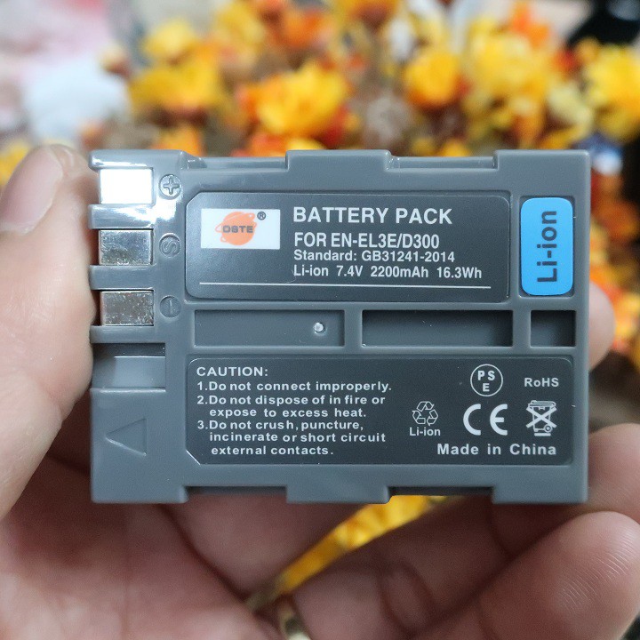 Pin máy ảnh EN-EL3E hãng DSTE for Nikon dung lượng 2200mAh