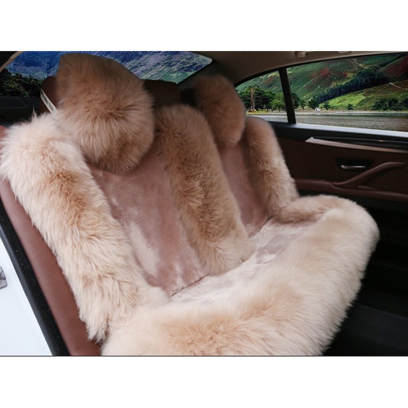 Siêu phẩm mùa đông áo ghế lông cừu cho các dòng xe ô tô-Áo ghế ô tô sáng trọng