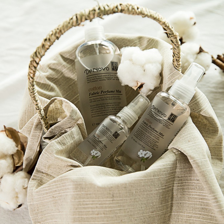 Chai xịt thơm hương nước hoa DENOVO Hàn Quốc hương Cotton - Nước xịt khử mùi quần áo, mùi phòng, mùi cơ thể chính hãng | BigBuy360 - bigbuy360.vn
