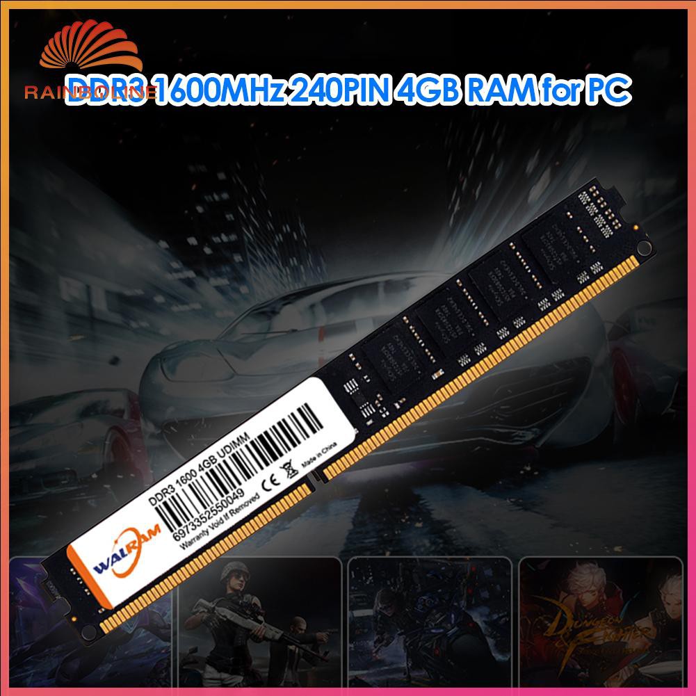 Bộ Nhớ Ram 240 Pin 4gb Pc3-12800 Ddr3 Ddriii 1600mhz Cho Máy Tính Bàn | BigBuy360 - bigbuy360.vn