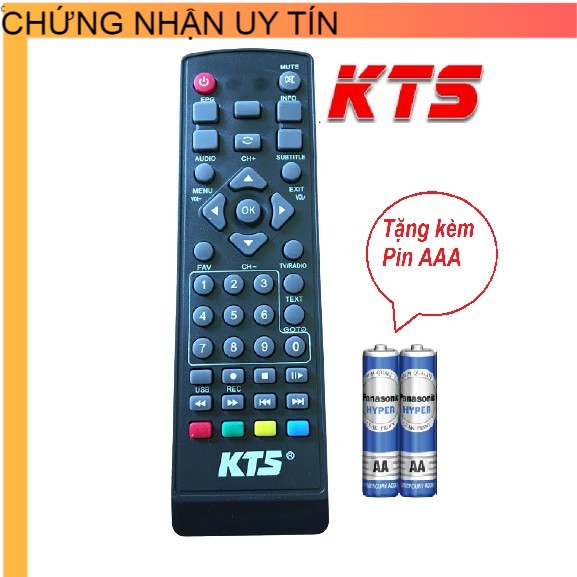 Điều khiển đầu kts loại tốt ,Remote điều khiển từ xa đầu truyền hình kỹ thuật số KTS