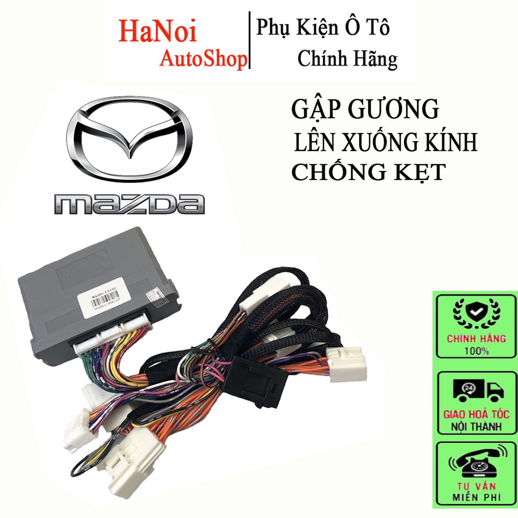 Bộ điều khiển gập gương lên xuống kính Mazda2 /Mazda 3 /Mazda CX5 /Mazda Cx3 -Hàng jack zin bảo hành chính hãng 12 tháng