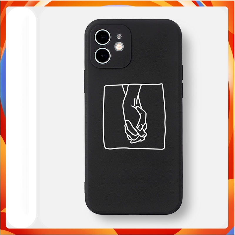 Ốp lưng  cặp đôi nắm tay cạnh vuông 6/6plus/6s/6splus/7/7plus/8/8plus/x/xr/xs/11/12/13/14/Pro/Plus/Promax BVC905