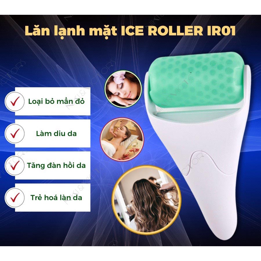 Thanh Lăn Đá Lạnh Ice Roller Dụng Cụ Lăn Lạnh Massage Mặt Làm Dịu Da