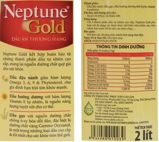 Dầu ăn NEPTUNE 2L