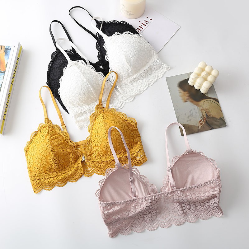 Áo Ngực Hình Tam Giác Không Gọng Cài Trước Quyến Rũ