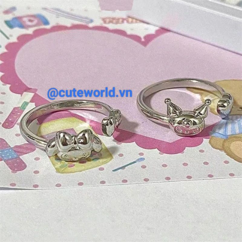 Nhẫn Bạc Hình Kuromi My Melody