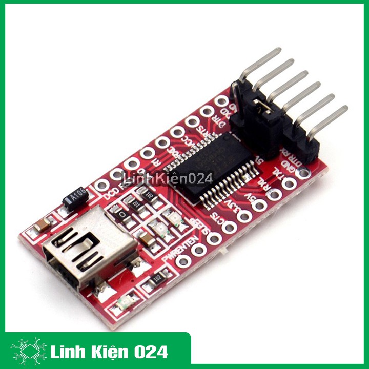 Module USB TO COM FT232 RL 3V3 - 5V - Đỏ