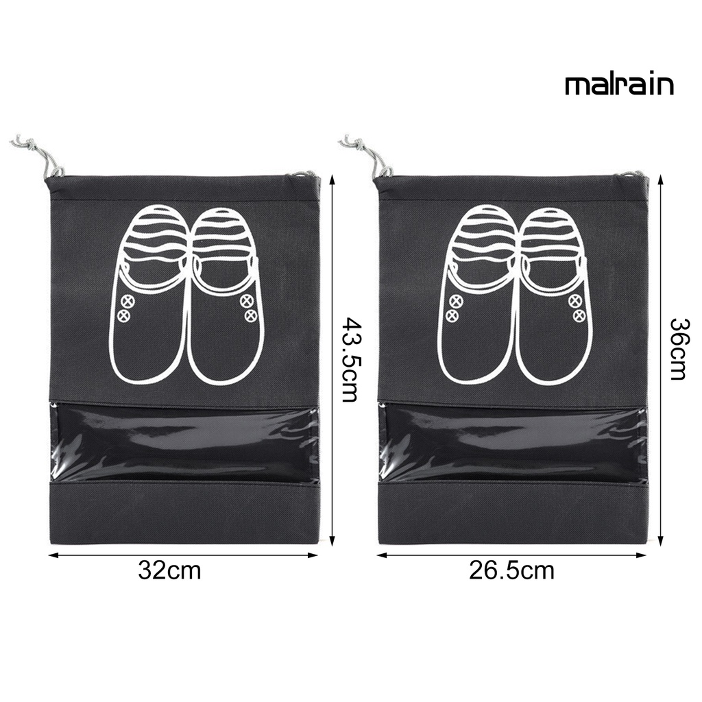 Túi Đựng Giày Bằng Vải Không Dệt Trong Suốt Chống Nước Chống Bụi