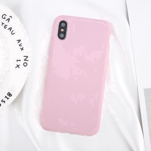 Ốp lưng nền nhám màu kẹo ngọt cho điện thoại Apple iPhone X XR XS Max 8 7 | BigBuy360 - bigbuy360.vn