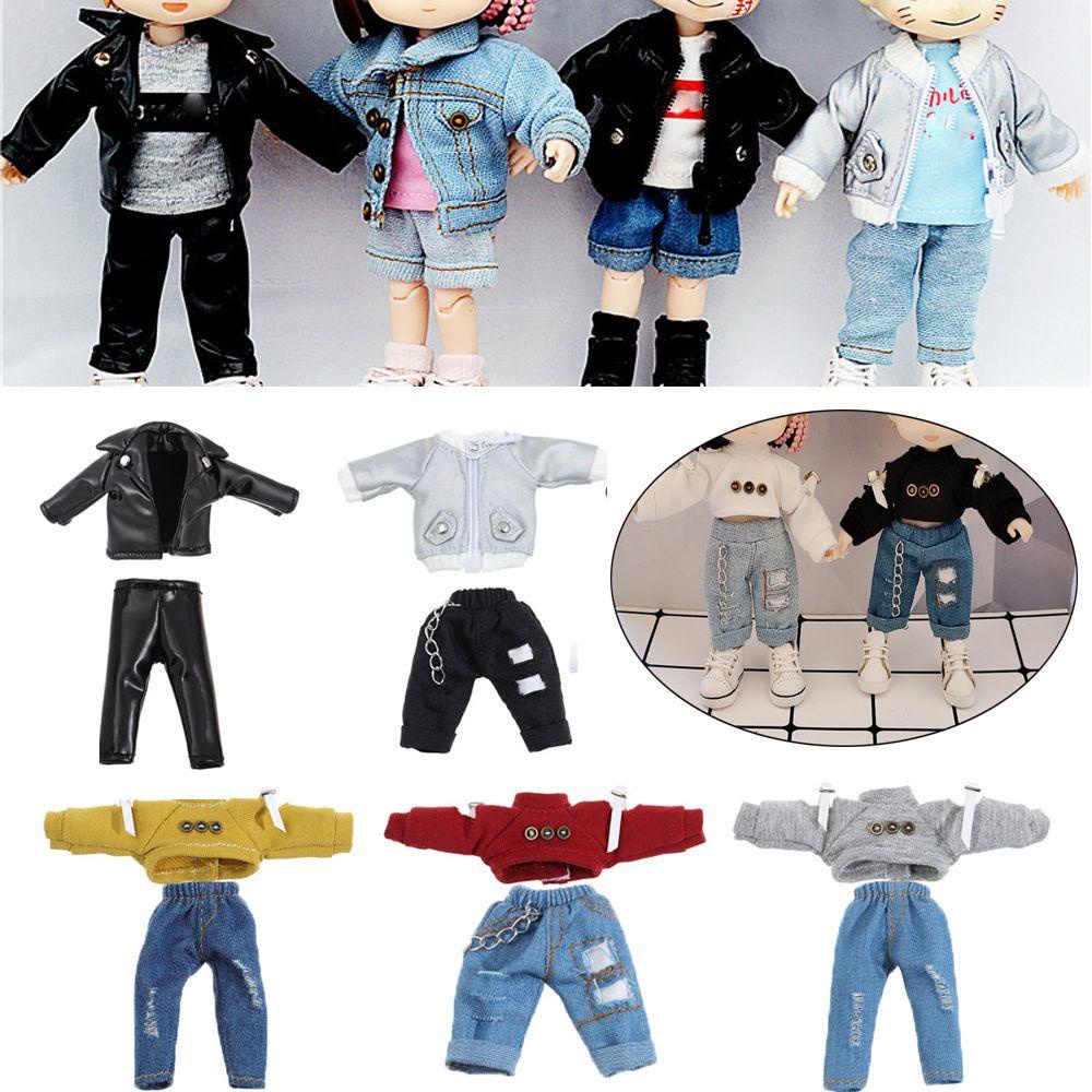 BEBETTERM Set Áo Hoodies + Quần Dài Thời Trang Cho Búp Bê Tỉ Lệ 1 / 12