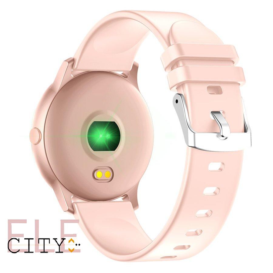 888ele⚡ KW19 Round Screen Smart Watch Real Time Heart Rate Measurement Step Count Blood Oxygen Sleep Monitoring