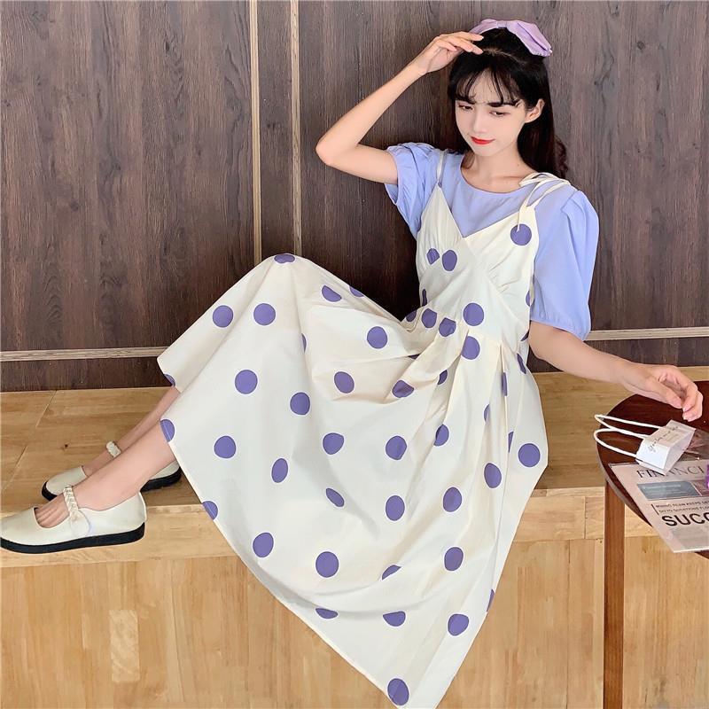 Áo Nữ Hai Dây Họa Tiết Chấm Bi Thời Trang Hè 2021 | BigBuy360 - bigbuy360.vn