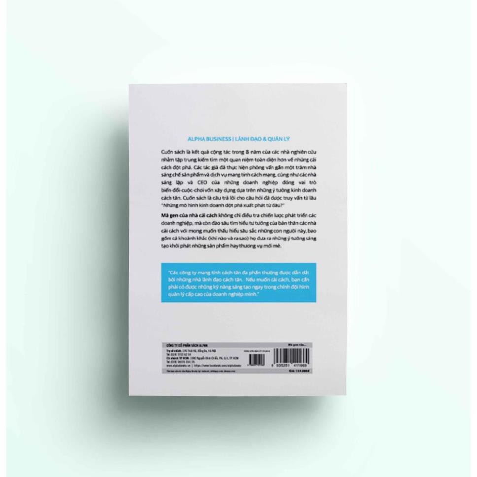 Sách - Mã Gen Của Nhà Cải Cách [AlphaBooks]