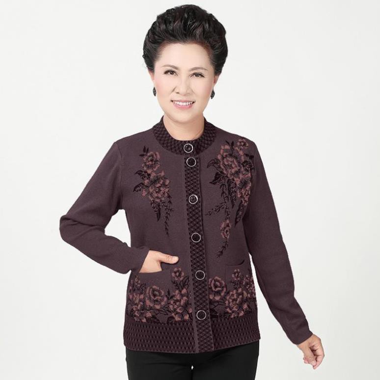 ÁO KHOÁC LEN CHO BÀ_LEN KHÔNG CỔ | BigBuy360 - bigbuy360.vn