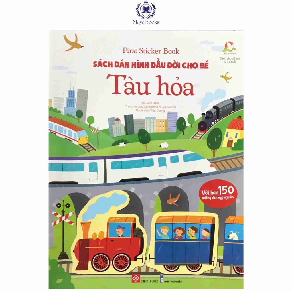 First sticker book - Sách dán hình đầu đời cho bé - Tàu hỏa