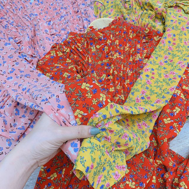 Sơ mi hoa tiểu thư cao cấp | BigBuy360 - bigbuy360.vn