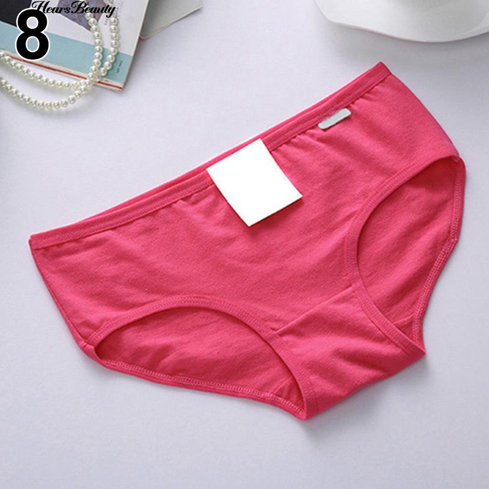 Quần lót bằng vải cotton màu trơn thời trang cho nữ | BigBuy360 - bigbuy360.vn