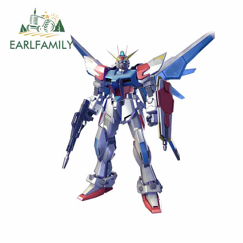 Sticker Dán Trang Trí Kính Chắn Gió Xe Hơi Hình Anime Gundam 13cm X 10.9cm