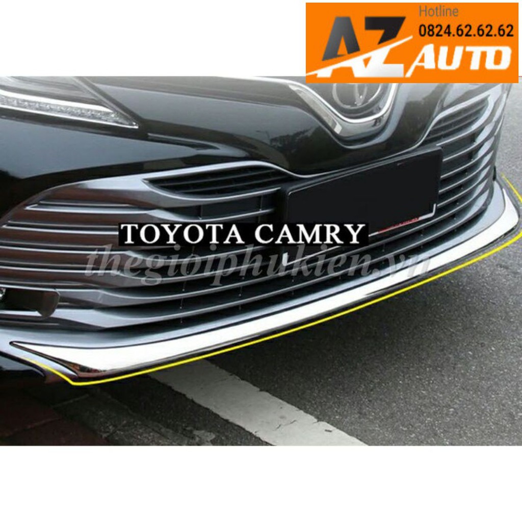 Ốp cản trước Toyota Camry 2019 - 2022 mạ Crom( hàng cao cấp)