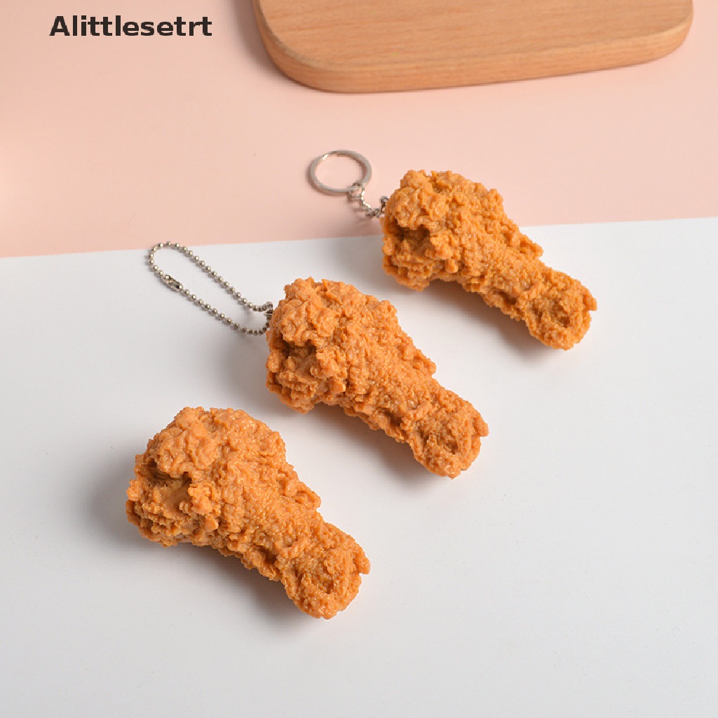 Alit Móc Khóa Hình Đùi Gà Chiên Đồ Chơi Quà Tặng
