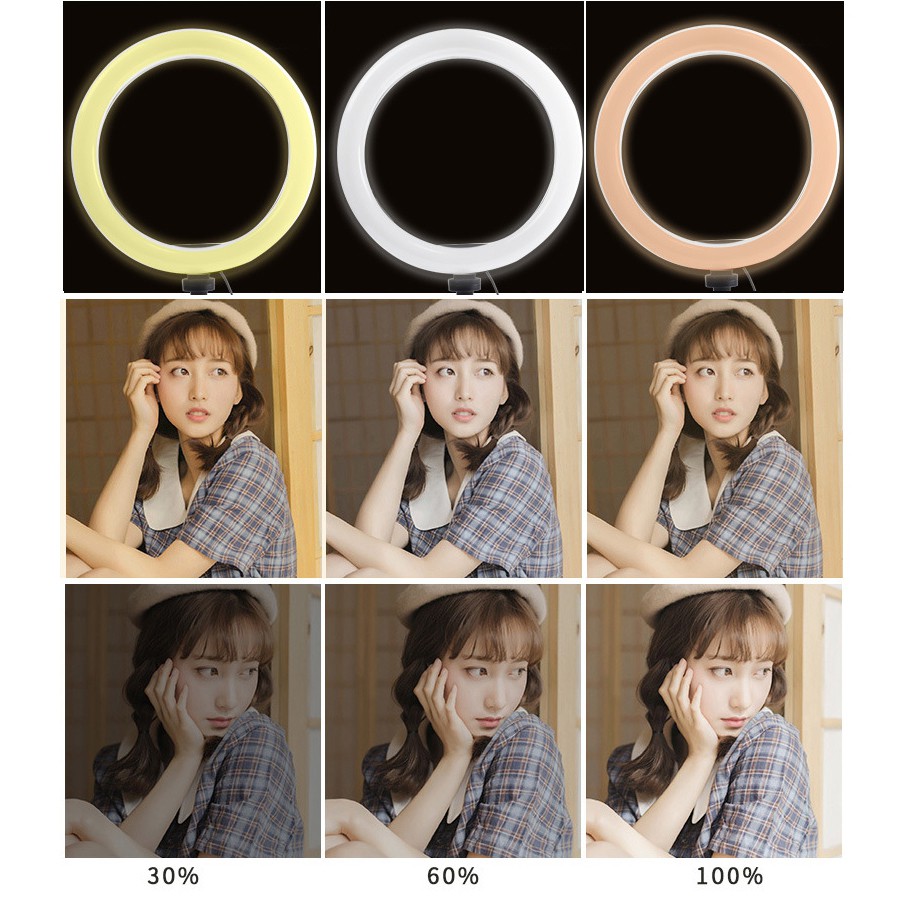 26cm Selfie Fill-in Lighting Ring Light Studio với đèn LED chân máy