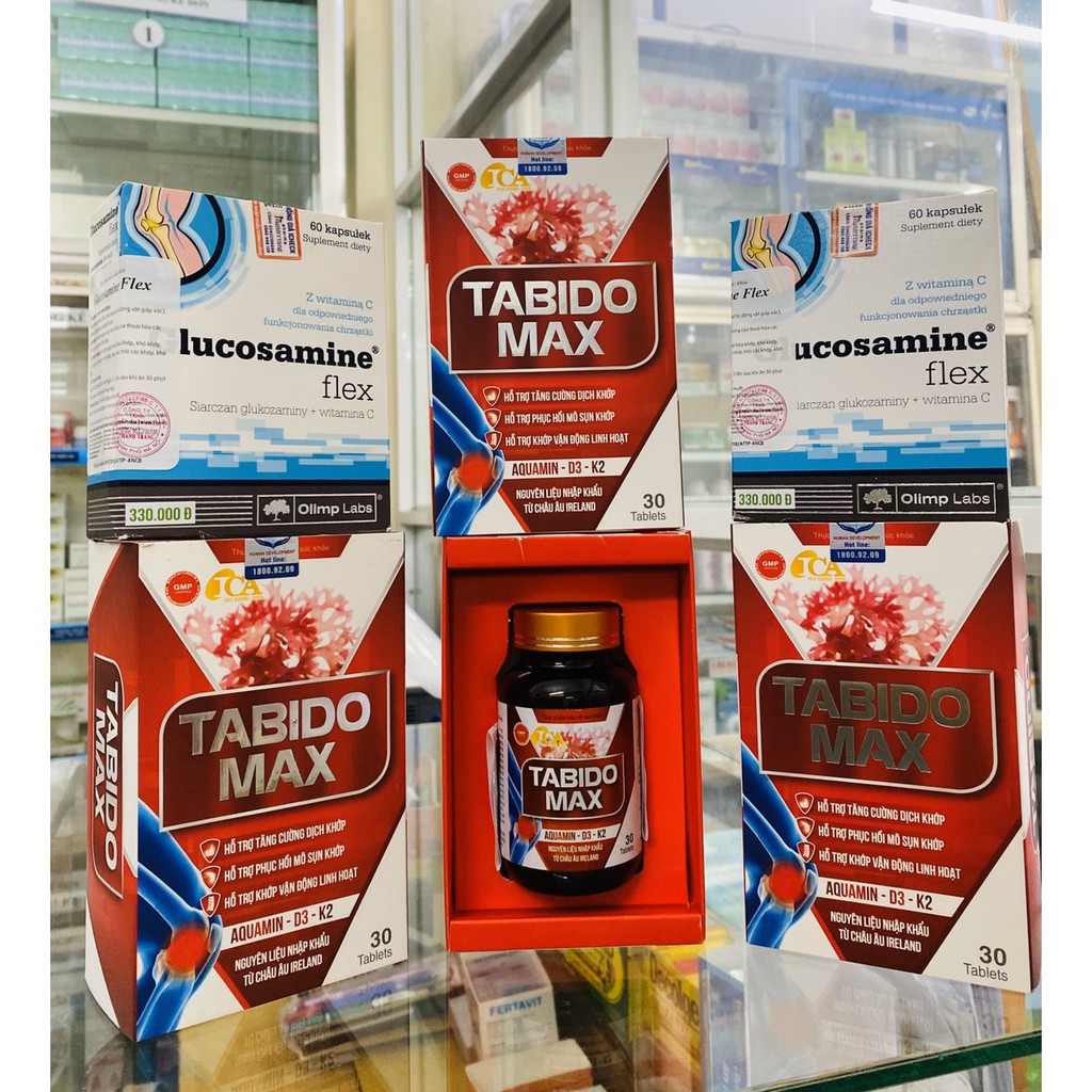TABIDO MAX - Viêm khớp-Đau khớp-Thoái hóa khớp-Vận động khó khăn-Đã có TABIDOMAX
