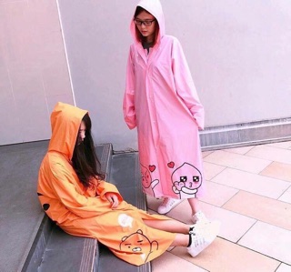 Áo mưa gấu cute (còn cam)