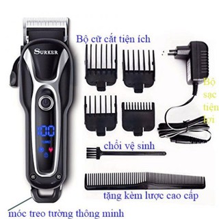 TÔNG ĐƠ CẮT TÓC SURKER SK-805 . LƯỠI SẮT ,CẮT TÓC KHÔNG DÂY XẠC PIN. HÀNG CHÍNH HÃNG