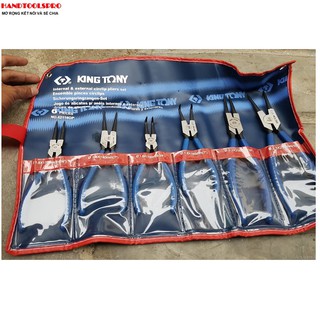 Bộ kìm mở phanh 6 cái kingtony 42116gp
