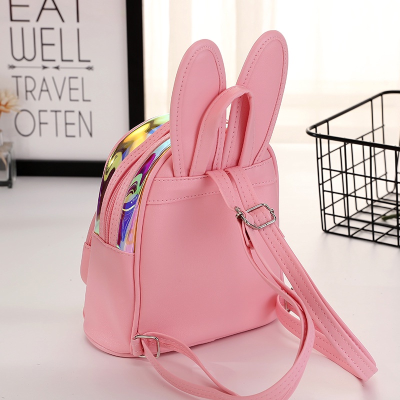 Balo bé gái con vật màu hồng ánh kim đi học đi chơi MINTSCLOSET Mint's Closet - p170 - PK8311